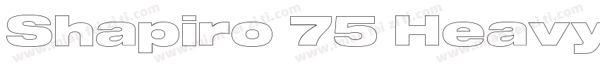 Shapiro 75 Heavy Extd字体转换